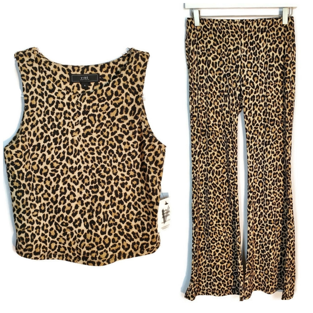 Vibe 2 pc cheetah print tank top and pant. - Picture 12 of 12